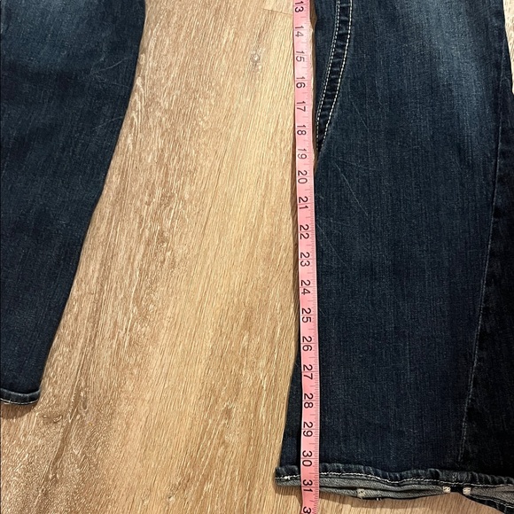 Vigoss Dark Indigo Flare Jeans with Contrast Stitching - Picture 5 of 6